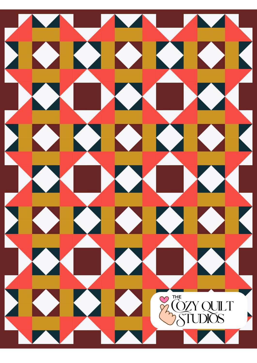 solid colourways for evening bloom quilt pattern