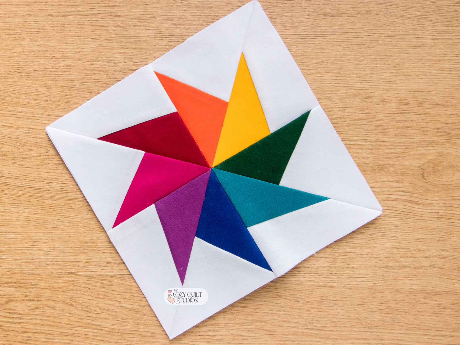12 inch paper pieced spinning wheel fpp quilt block patterns