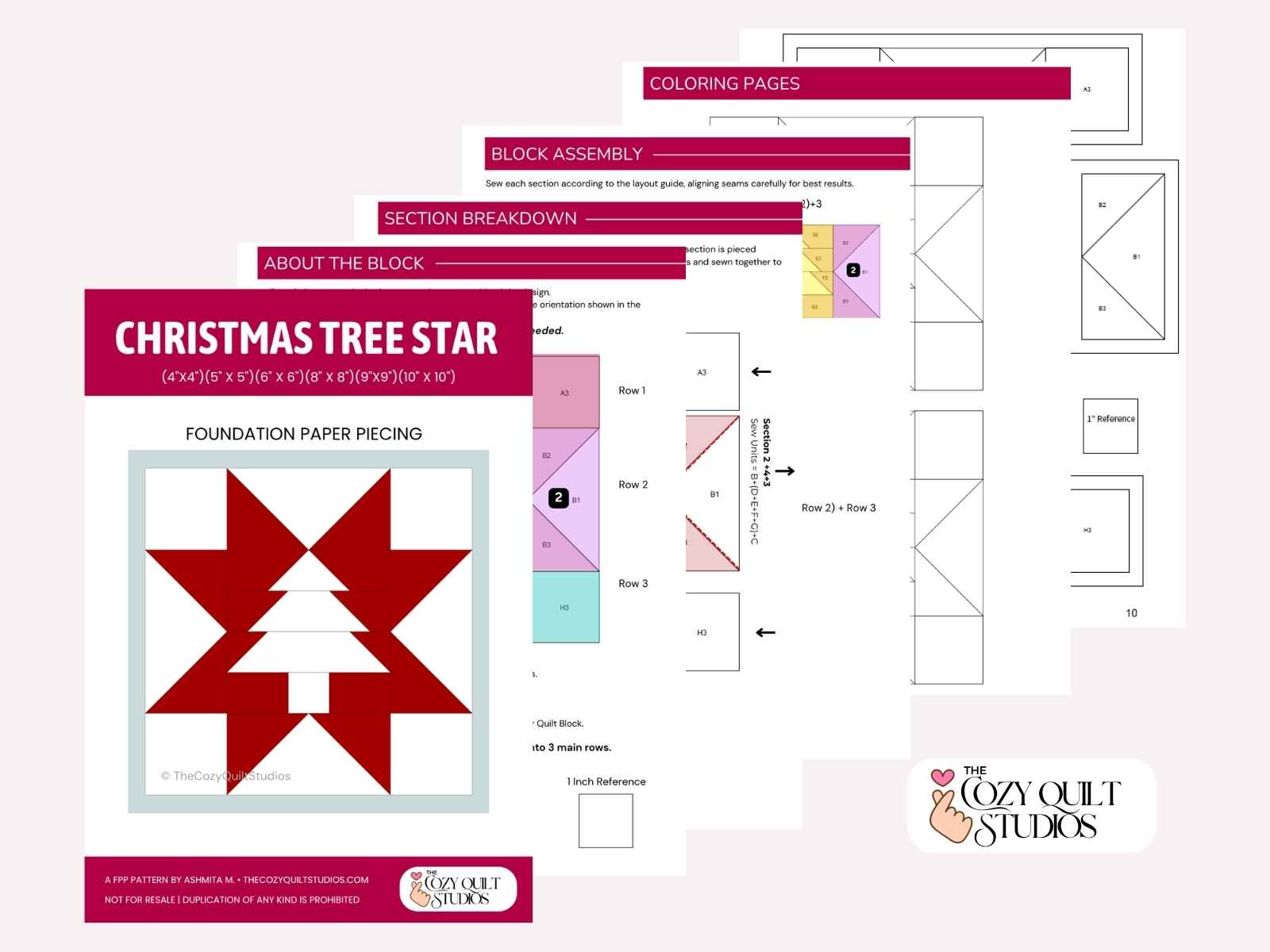 Christmas Tree Sawtooth Star - Image 4