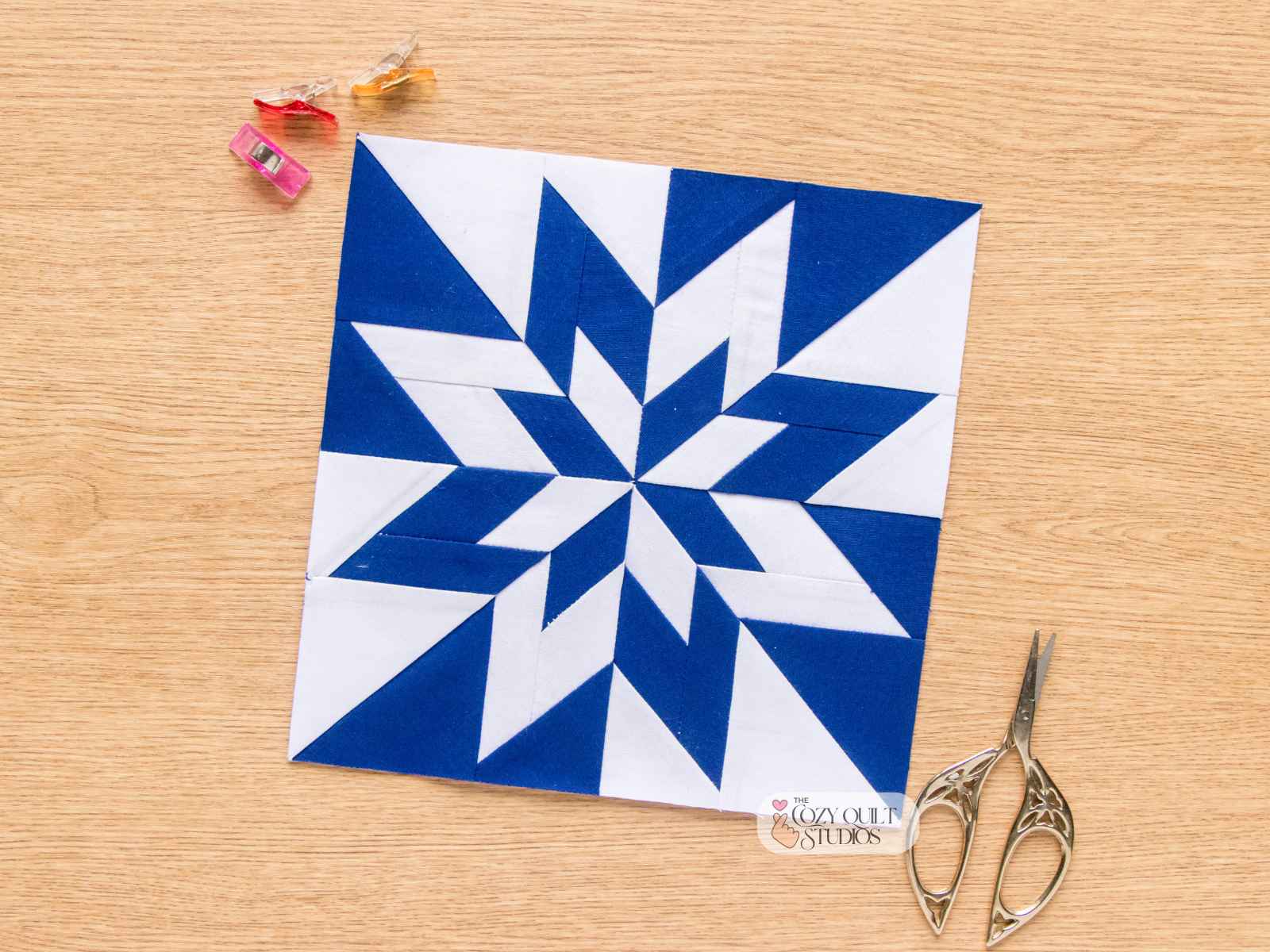 LeMoyne Star quilt block paper piecing pattern