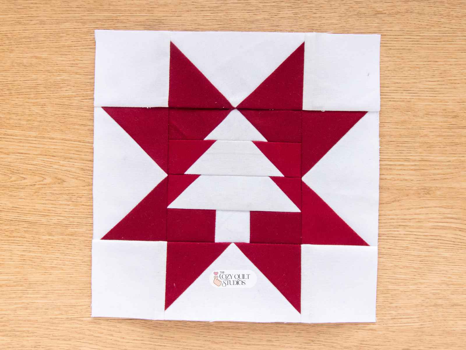 christmas tree sawtooth star foundation paper piecing quilt block pattern
