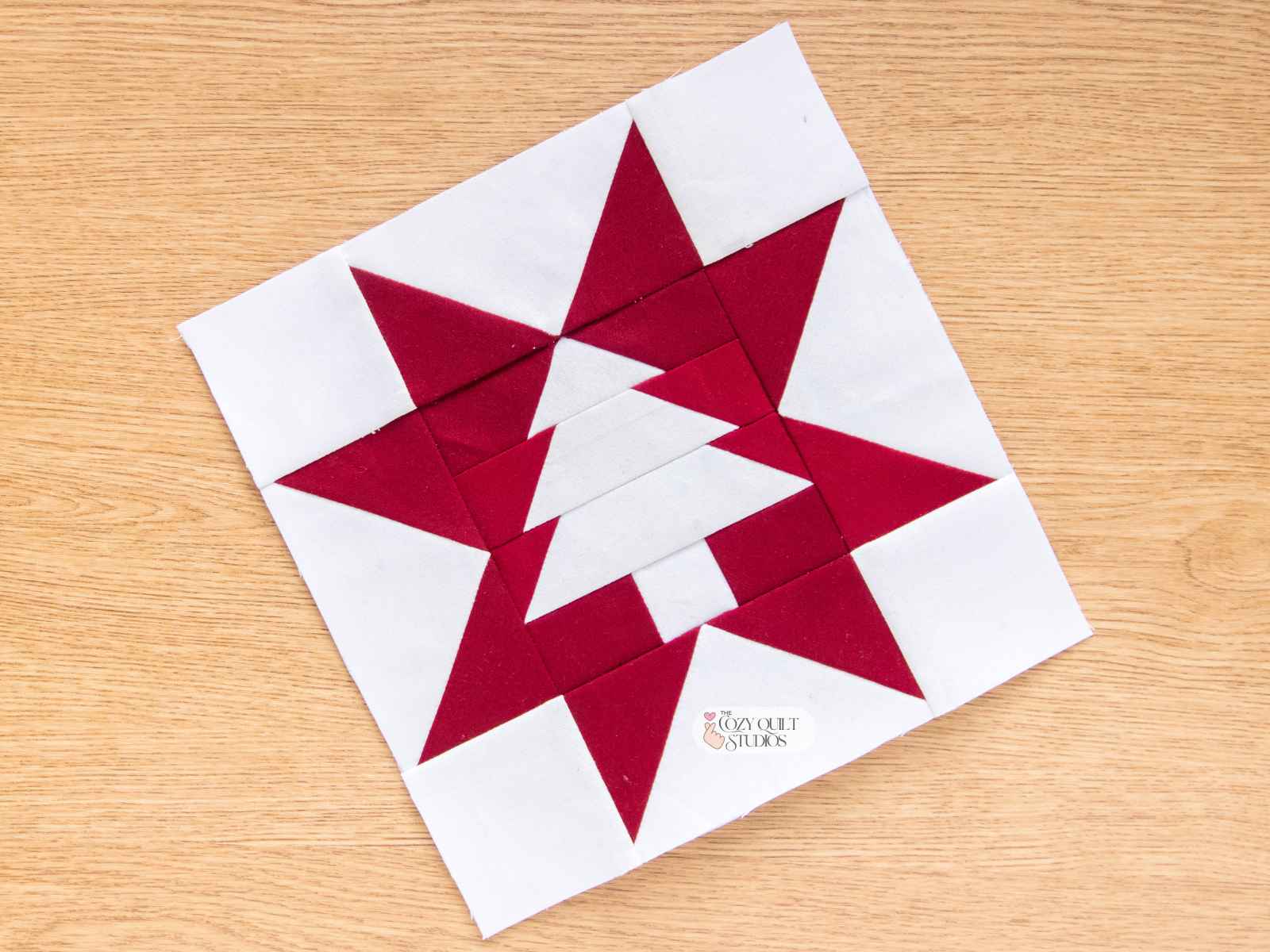foundation paper pieced quilt block pattern for holiday