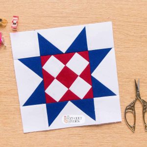 granny square sawtooth star fpp