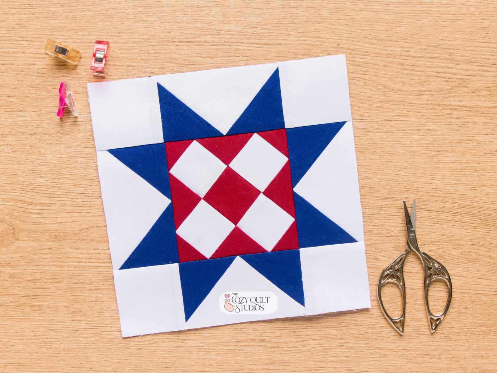 granny square sawtooth star fpp