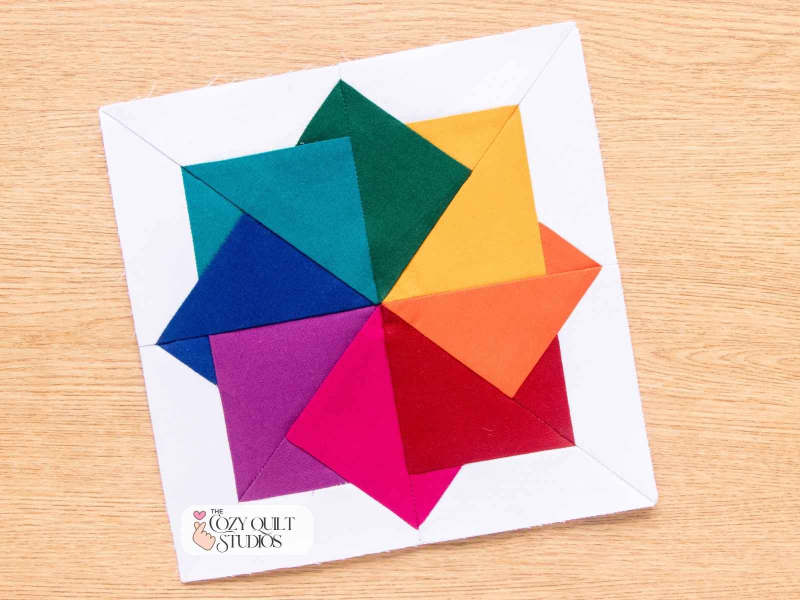 simple card trick quilt block pattern
