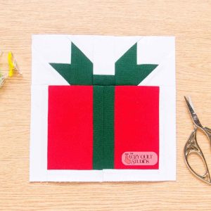 Christmas Present quilt block foundation paper piecing pattern instant download