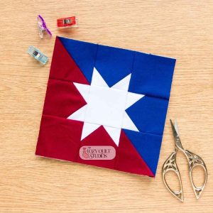 Classic Split Sawtooth Star Foundation Paper Piecing (FPP) quilt block pattern printable instant download pdf