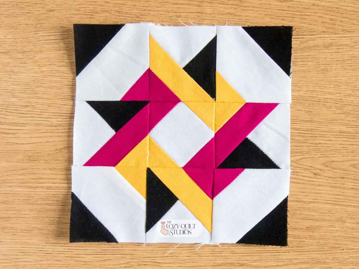 barn star quilt block foundation paper pieced pattern