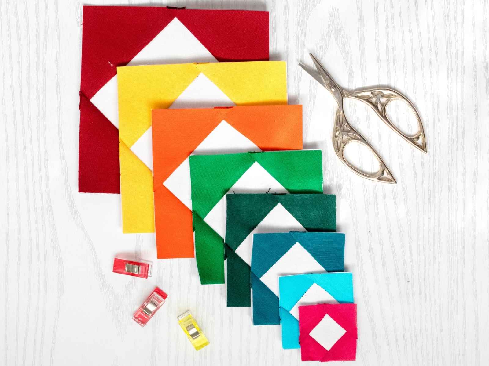 diamond in a square paper pieced templates PDF