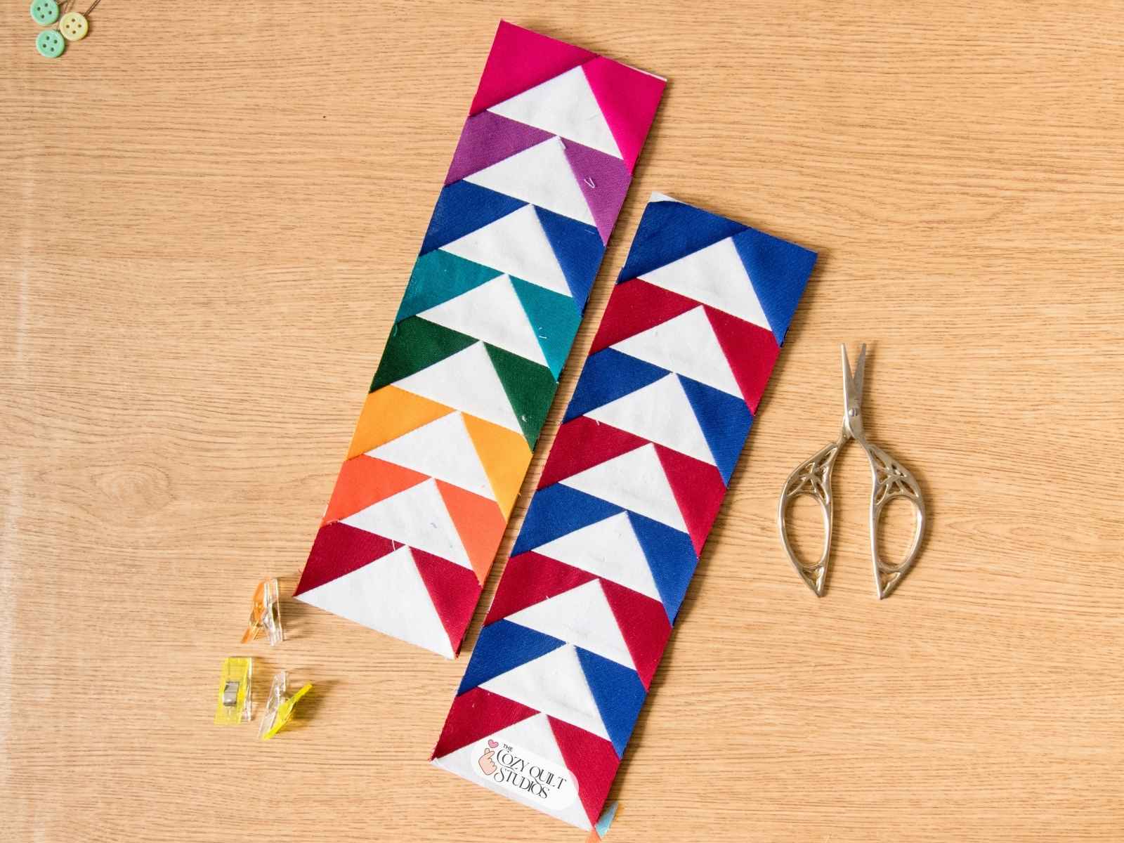 flying geese fpp border strip pattern in foundation paper piecing templates