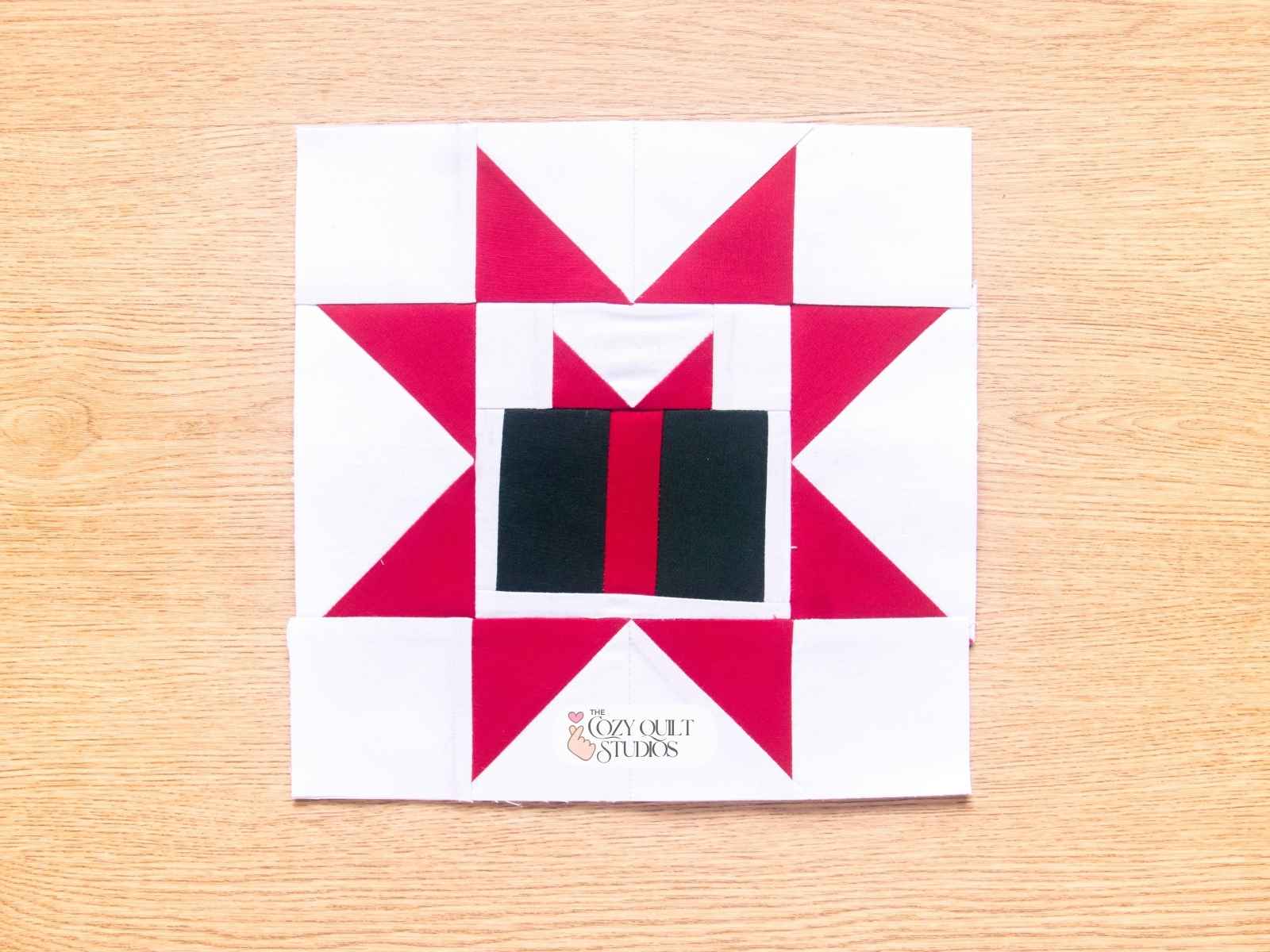 present star foundation apper peicing quilt block pattern digital download