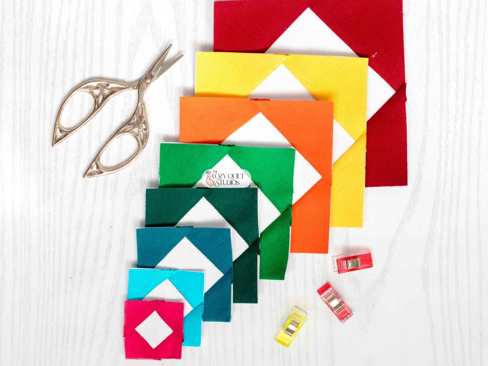 square in a square fpp quilt block foundation paper piecing templates