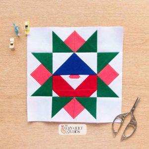 Gnome star foundation paper peicing quilt block pattern digital download pdf thecozyquiltstudios