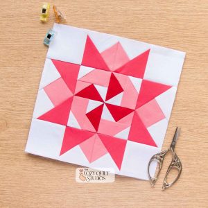 christmas candy star quilt block pattern digital downlaod