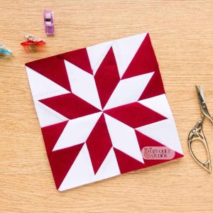 digital pdf pattern LeMoyne Star fpp quilt block pattern