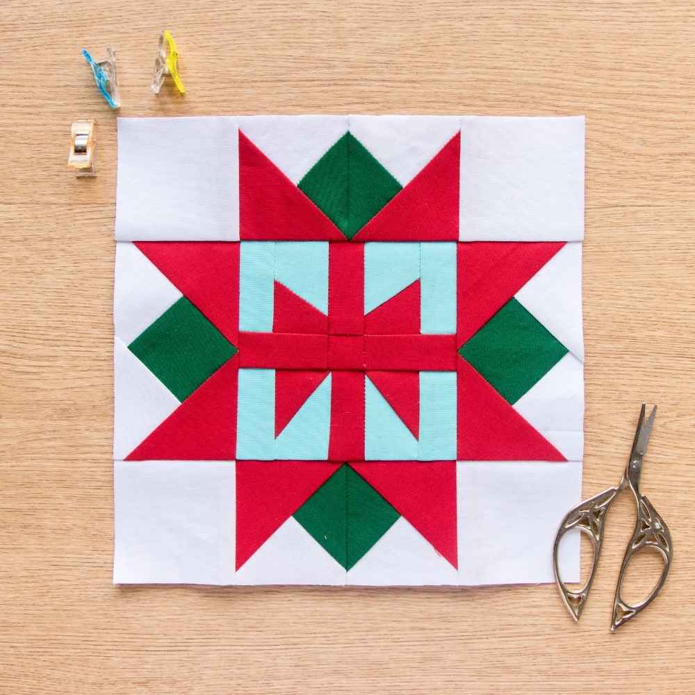 present star foundation paper piecing quilt block pattern digital instant download